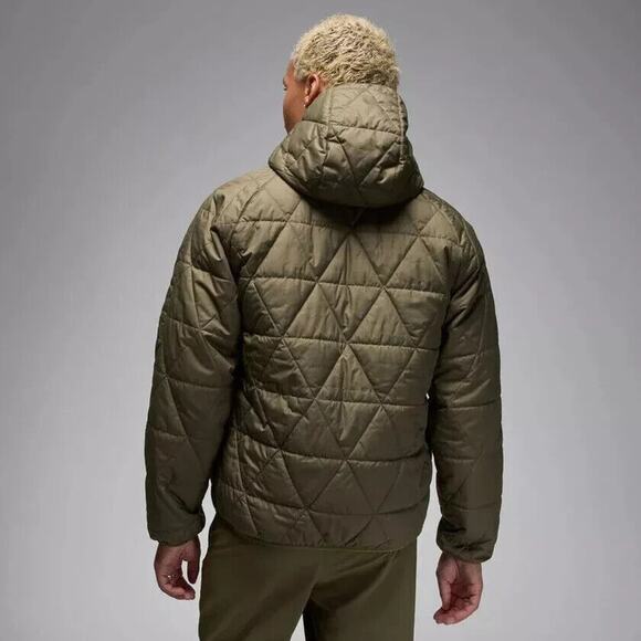 Nike Air Jordan Men's Therma FIT Jacket Olive Green Size XL XXL Large NWT - Picture 3 of 8